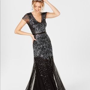 Adrianna Papell gown. Bridesmaid